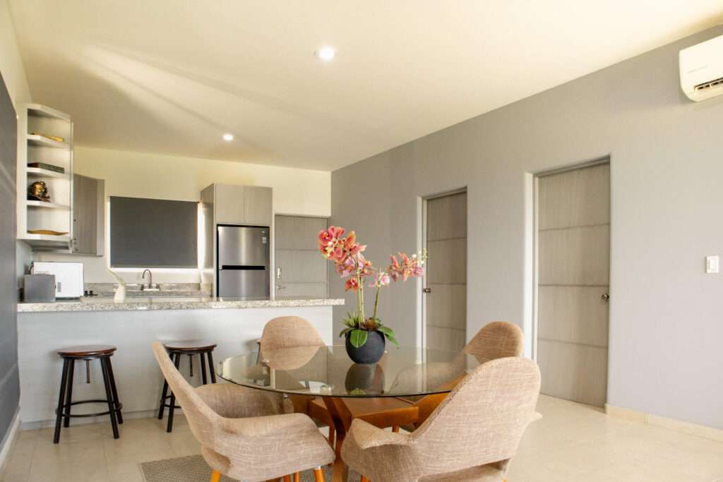 Los Cabos Punto Nima Punto Nima is a development designed and constructed by Central de Arquitectura.This stunning unit feels like a townhouse in the sky, offering the privacy and space you want with the ease of condo living. With light-filled interiors, thoughtful design, and seamless indoor-outdoor flow, every corner is crafted to highlight the spectacular – 3.5 Corredor turistico, Cabo Corridor, BS