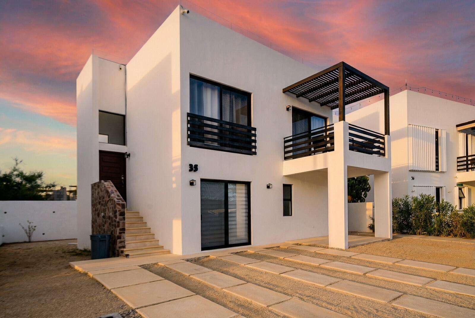 Los Cabos Cumbre Del Tezal Casa Enrique - Cabo San LucasBeautifully maintained, fully furnished 3BR/3BA home in a secure gated community with pools and basketball court. Quality-built with elegant Parota cabinetry, granite countertops, stainless steel appliances, and bright open-concept living.Equipped with premium water purification (3 Pentair filters + UV) and exterior surveillance system with 4 cameras for added peace of mind.Just 15 minutes to the Marina and minutes to shopping, dining, Costco, and Playa El Médano. Enjoy breathtaking sunrises and sunsets from your private rooftop terrace.Ready to own your piece of paradise? Schedule your showing today. for sale