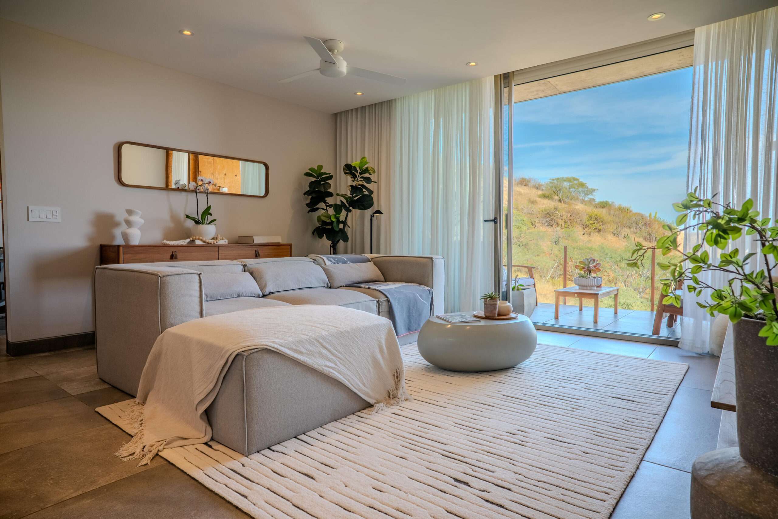 Los Cabos El Encanto El Encanto de La Laguna Del Sol 202 is located in a luxury boutique beachfront community that provides a peaceful environment yet is just a 10 minute drive to Downtown San Jose del Cabo. Del Sol 202 is a beautifully furnished condo, has 2,428 sq ft of interior living space and 627 sq ft of covered terrace and includes a one car garage. It offers a spacious floor plan with high ceilings, wood beams, high-end appliances, and granite counters. It has 3 bedrooms, 2.5 bathrooms. Just a 3-minute walk to a secluded sandy beach. Resort-style amenities available only to the 24 condos in Phase II, include an infinity-edge pool, jacuzzi, and a swim-up palapa bar with BBQ area. Optional membership is available to a private oceanfront beach club featuring an on-site restaurant, gym and pool. for sale