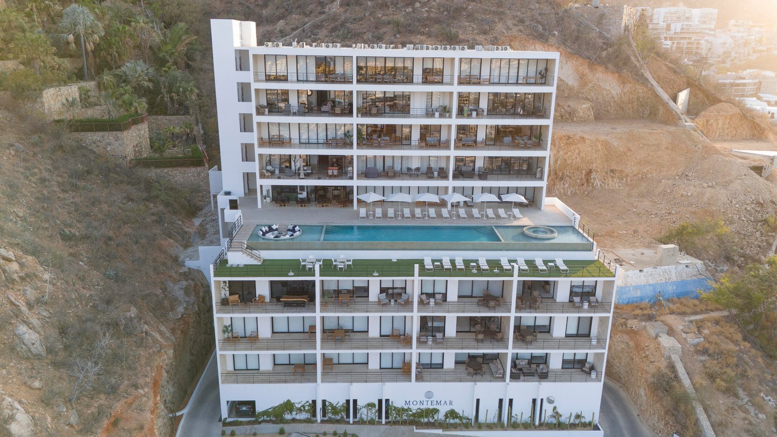 Los Cabos Marea Los Cabos This Vibrant 3 Bedroom Condo is located in Downtown Cabo San Lucas inside the spectacular new development Marea at only 500 hundred meters from Medano Beach.The Vibrant Condo has a fully equipped opened kitchen, a living room with beautiful natural light an private terrace, master bedroom with en-suite bathroom, walking closet, working area and balcony, second bedroom with en-suite bathroom, closet and balcony, third bedroom with closet and balcony, a full bathroom. The community has 24/7 security, lobby, gym, pool, roof top with jacuzzi and BBQ area.Vibrant Condo is a turnkey property with great ROI for sale