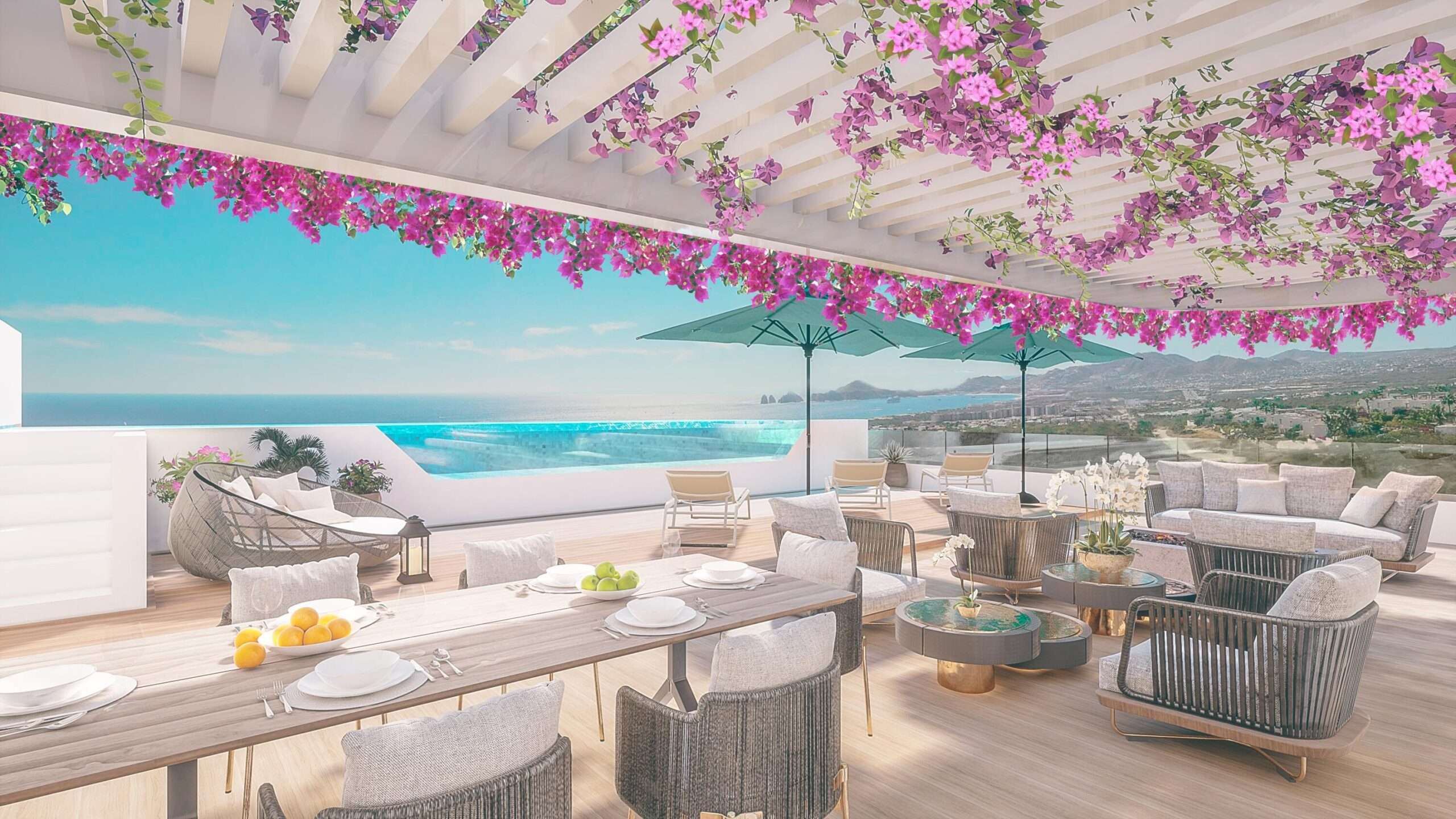 Los Cabos Oceana Wellness Residences Oceana Wellness Residences: Where Luxury Meets Wellness and Sustainability.Step into a life where luxury seamlessly blends with eco-conscious living in one of Los Cabos' only five-star boutique residential communities. Oceana Wellness Residences presents 100 stunning, next-level luxury condos, breathtaking ocean, city, and iconic arch for sale