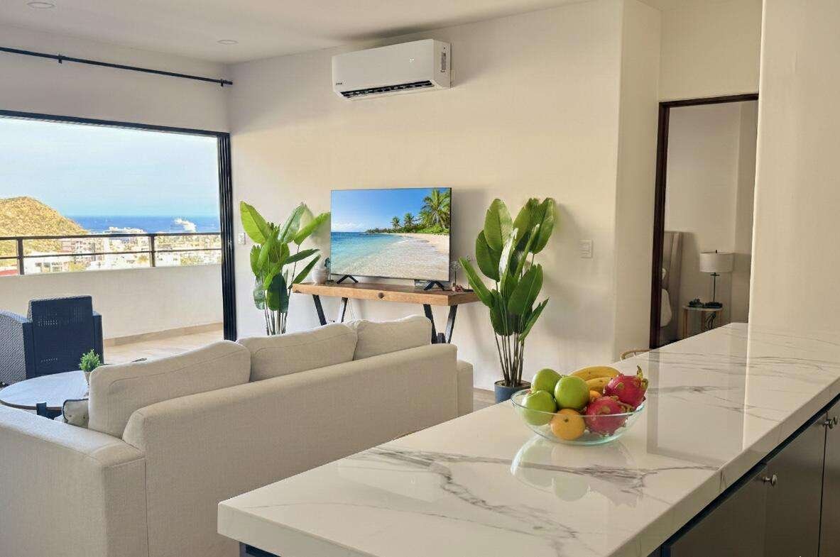 Los Cabos Luxotica Ii Luxotica delivers easy Cabo living in the Sunset area—close to the marina, restaurants, shopping, and beaches. This bright 2 bed / 2 bath third-floor condo comes fully furnished and equipped, ready to move in or rent immediately. Strong rental history makes it ideal for investors, seasonal owners, or full-time living. The unit includes private parking, plus access to a shared rooftop with panoramic for sale