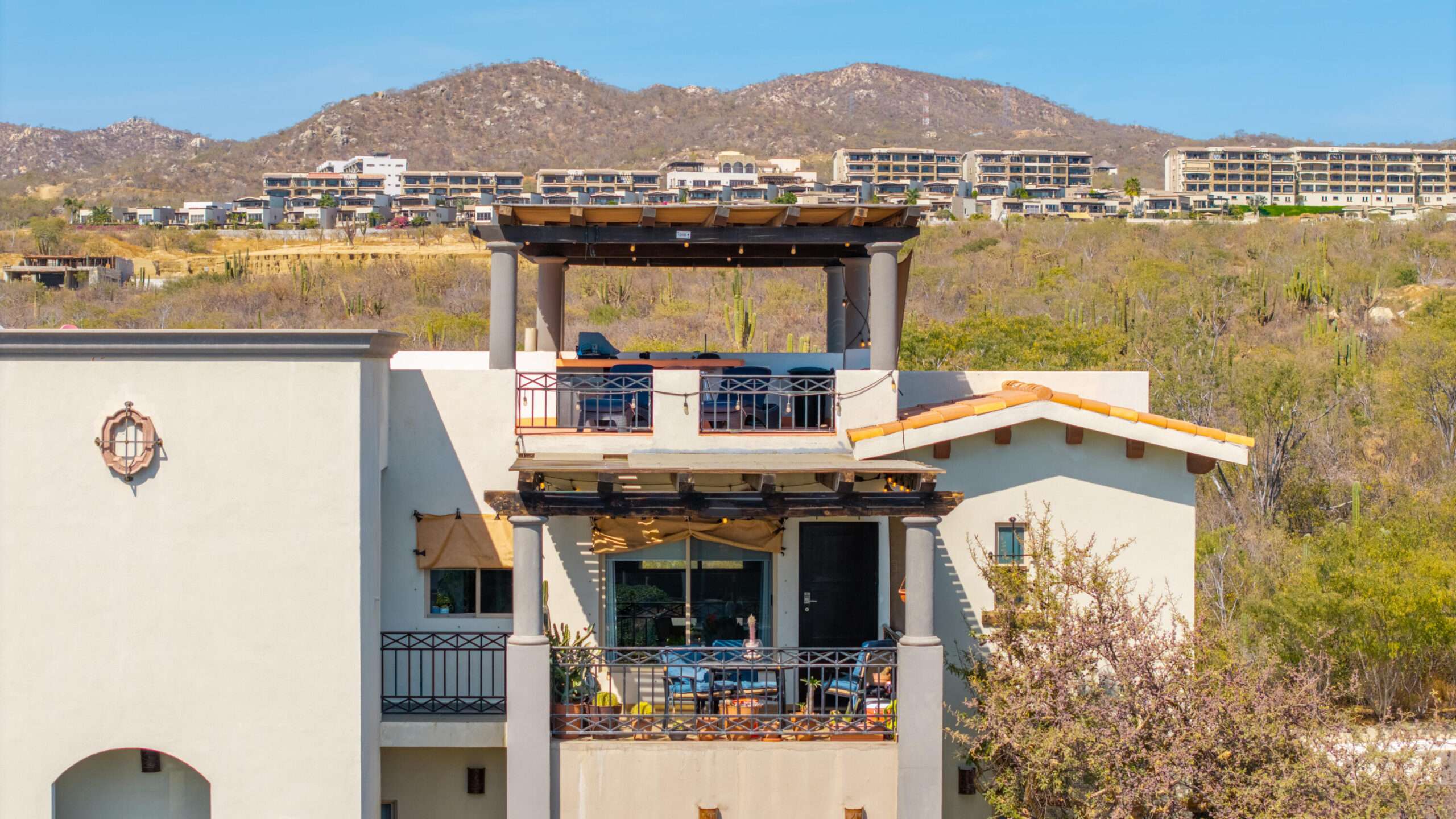 Los Cabos Aura This is the smallest residence in the entire development, designed to offer an exceptional opportunity to own a two-bedroom home within 100 m² (1,071 sqft) of interior space, plus a terrace, one parking space, and a small storage unit. It represents the best entry-level price--the most affordable option to acquire a new, modern, beachfront property. The unit features two ocean- for sale