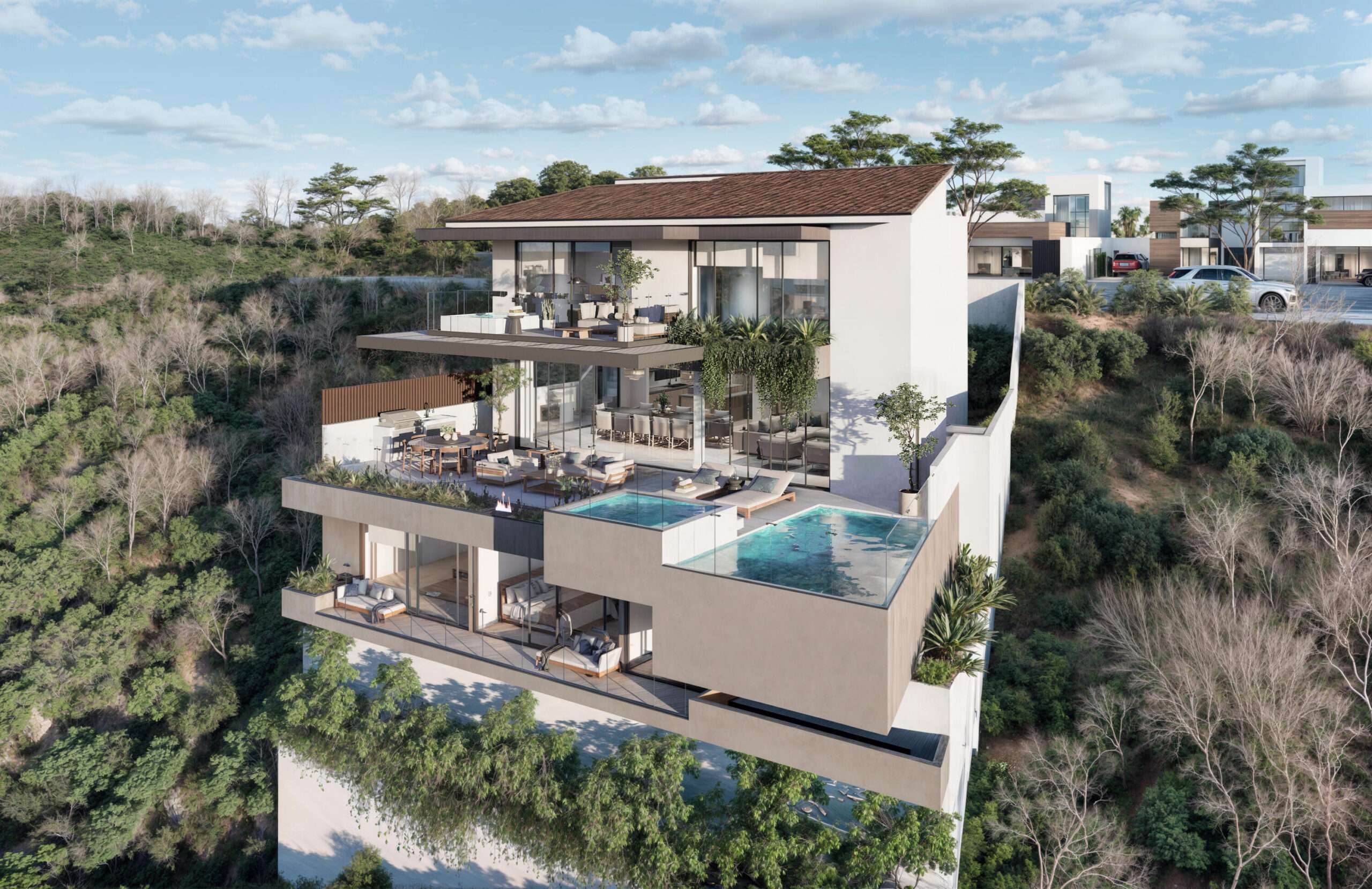 Los Cabos Pedregal Csl CASA SUNSHINE - A rare opportunity to own an exceptional home in the prestigious gated community of Pedregal, Cabo San Lucas. This stunning 5-bedroom, 4-bathroom residence features an office and multiple terraces with breathtaking bay and ocean for sale
