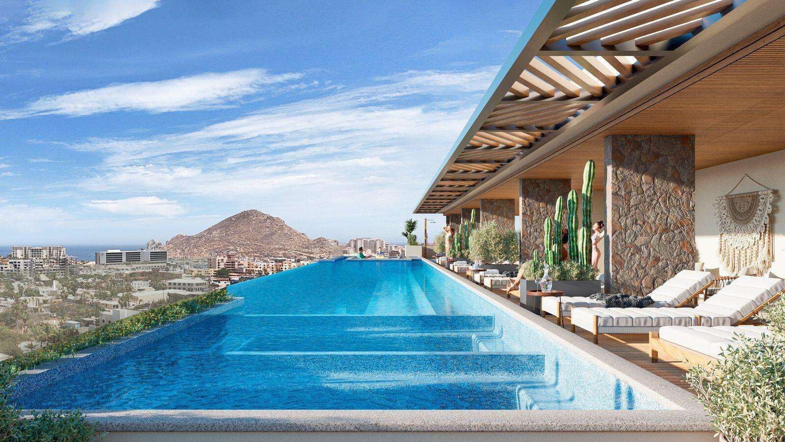 Los Cabos Terra 192 Condo for Sale at Terra 192 | Downtown Cabo San LucasExclusive condo in Terra 192, a boutique pre-construction development located in downtown Cabo San Lucas, just minutes from the Marina, beaches, restaurants, shops, and essential services.This third-floor unit offers 83 m² of construction, featuring 1 bedroom + flex room, 2 full bathrooms, a private terrace with city for sale