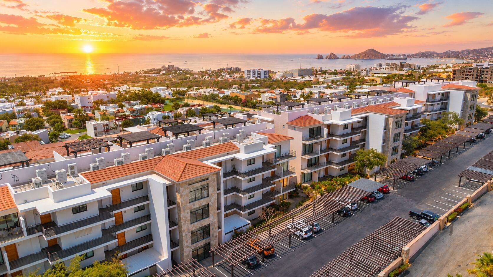 Los Cabos Balena At Balena Los Cabos, everything is within reach -- literally.From the moment you arrive, a seamless journey takes you from underground parking directly to your residence or straight up to the rooftop -- no long walks, no friction. Just effortless living.Inside, 3-bedroom layouts with premium finishes and Smeg appliances set the tone. Spacious, well-designed, and move-in ready.Up top, an infinity pool with sweeping for sale