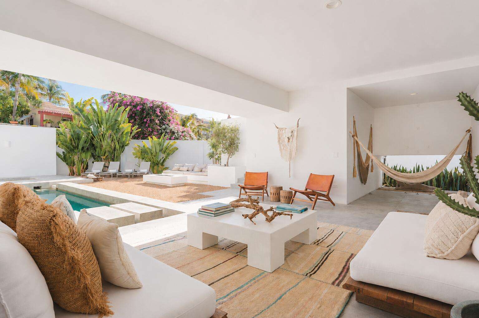 Los Cabos Costa Azul One of Baja's Most Distinctive Architectural Residences.Casa Margaux is not a typical home; it is a fully realized architectural hospitality concept.Designed with the sensibility of a boutique retreat, the villa seamlessly blends indoor-outdoor living, globally curated interiors, and one-of-a-kind design elements that create a truly immersive experience.More than a residence, Casa Margaux has positioned itself as a design-driven destination, appealing to a sophisticated, international audience seeking privacy, aesthetics, and meaningful experiences. Casa Margaux represents a compelling luxury real estate investment positioned at the intersection of design, lifestyle quality, and income potential. Located in the highly desirable Costa Azul corridor of San José del Cabo, the property combines architectural distinction, turnkey condition, and demonstrated rental performance with a disciplined, lifestyle-first operating approach. Airbnb's most Wish-Listed House in Baja California Sur.Supported by consistent seasonal demand, premium nightly rates, and a unique positioning within a low-inventory, beach-adjacent market, the villa delivers meaningful income generation without requiring full-time rental intensity. Its design-forward identity, walkable location, and flexibility for curated experiences further enhance its appeal across multiple demand segments.This balanced profile provides investors with a resilient and differentiated asset, offering attractive cash-flow characteristics, long-term value preservation, and the flexibility to enjoy personal use without compromising financial performance. Beyond traditional rentals, Casa Margaux also presents opportunities to expand revenue through wellness retreats, private events, and creative productions, reinforcing its multi-dimensional income potential.As both a refined lifestyle residence and a proven income-producing asset, Casa Margaux stands as a rare opportunity within the Costa Azul market, where limited inventory and strong demand continue to support long-term appreciation.This dual positioning is what makes Casa Margaux not only a residence, but a strategic lifestyle investment. for sale