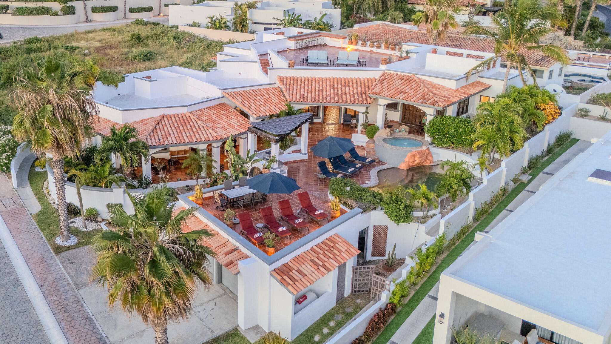 Los Cabos Pedregal Csl Villa Felicidad is a 5-bedroom, 5.5-bath residence in Pedregal that combines scale, location, and proven income potential. Set just minutes from the main gate and within walking distance to the marina, it offers effortless access to Cabo's best dining and nightlife while maintaining privacy. The home features a private pool, expansive terraces, and panoramic marina for sale