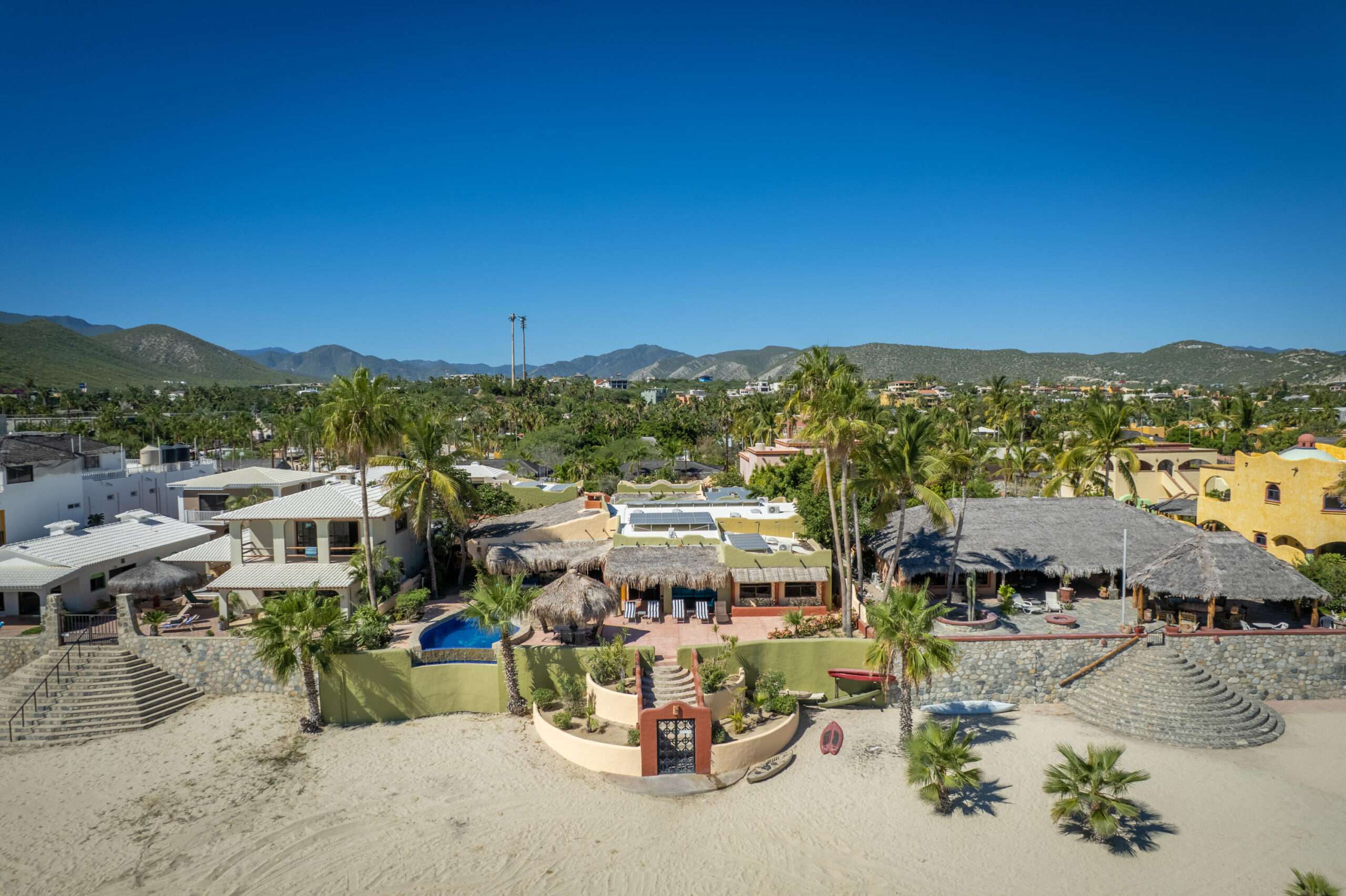 Los Cabos El Tule-Inland:General Rare investor opportunity in the San José Corridor. 2 luxury residences fully completed and move-in ready. 8 additional units with land secured and full blueprints in place -- ready to build to buyer's vision. At for sale