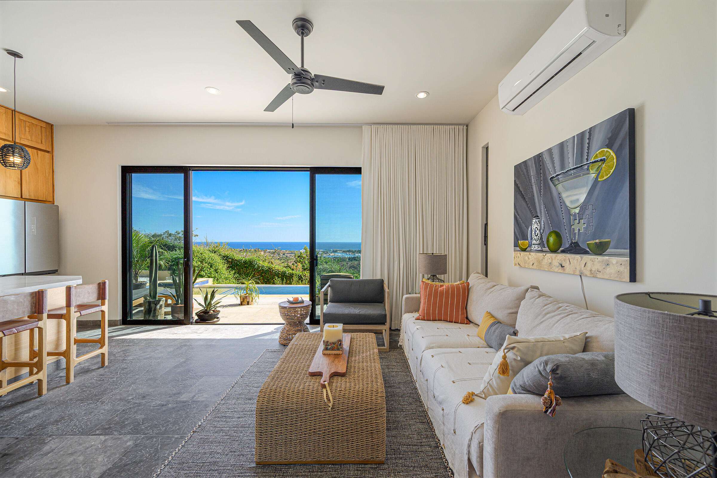 Los Cabos Cabo Costa Welcome to Cabo Costa, one of Cabo San Lucas' newest residential communities, where modern architecture meets the natural beauty of Baja. This beautifully appointed ground-floor residence features two spacious en-suite bedrooms, a private terrace, and a dipping pool. Finished in warm, neutral tones, the home offers a timeless design that is both elegant and inviting. Residents enjoy resort-style amenities including a clubhouse, infinity pool, fitness center, sundeck, and business space. Contact me today for more information or to schedule a private tour. for sale