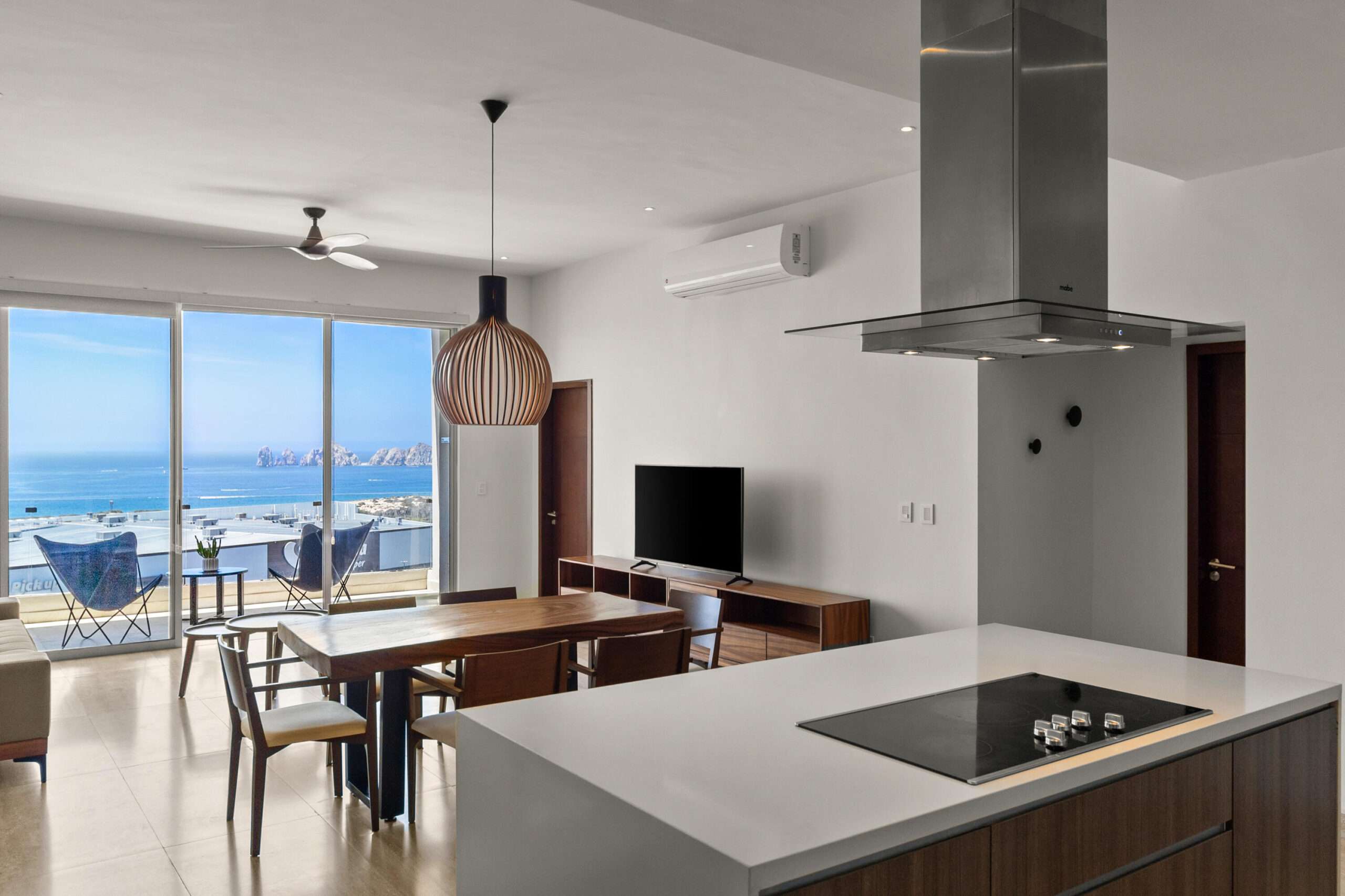 Los Cabos Pedregal Towers Pedregal Towers A03 is a rare 3BR/3BA condo in Cabo San Lucas exclusive Pedregal community, walkable to downtown and the marina. Floor-to-ceiling sliding doors connect the living area to a private terrace with city/mountain for sale