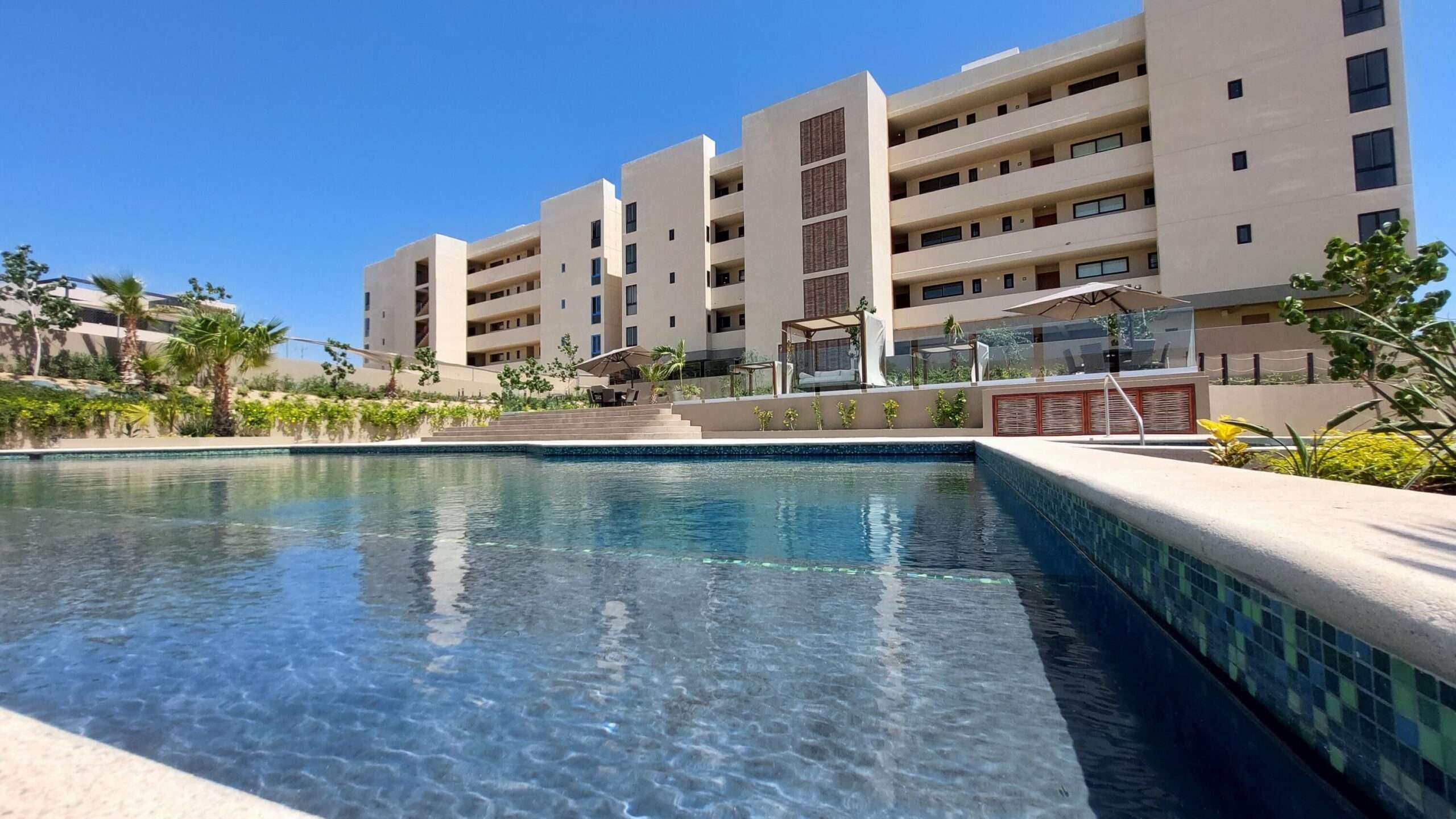 Los Cabos Pedregal Towers Pedregal Towers A03 is a rare 3BR/3BA condo in Cabo San Lucas exclusive Pedregal community, walkable to downtown and the marina. Floor-to-ceiling sliding doors connect the living area to a private terrace with city/mountain for sale