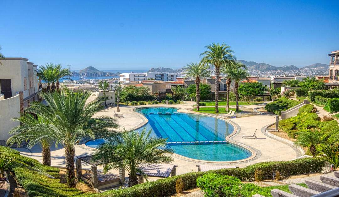 Los Cabos Vista Mare Condo for sale at Vista Mare, Cabo San Lucas, located on the third level within a private residential community in the Sunset area, one of Cabo's fastest-growing zones. Enjoy a peaceful setting just minutes from downtown, the Marina, restaurants, cafés, shops, supermarkets, and entertainment. This unit offers 111.15 m² total, including 97.65 m² of air-conditioned interior space and a 13.5 m² private terrace. It features 2 bedrooms, 2 full bathrooms, living and dining areas, an equipped kitchen, A/C, and 1 underground parking space. Vista Mare offers a gym, 2 pools, jacuzzi, and firepit social area. Ready for delivery. Price: for sale
